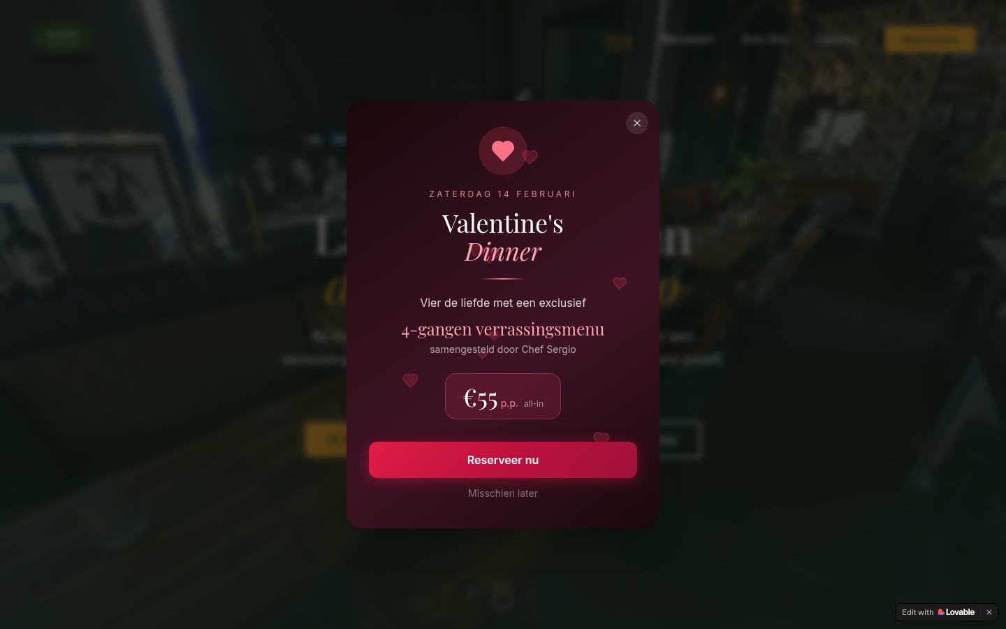 Incontro — Italiaanse Keuken – desktop hero